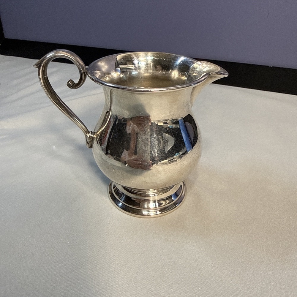 Vintage Sheffield Silver Co EPC Silver Plate Creamer Pitcher No. 607 Made in USA